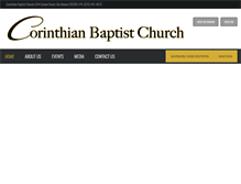 Tablet Screenshot of corinthianbc.org